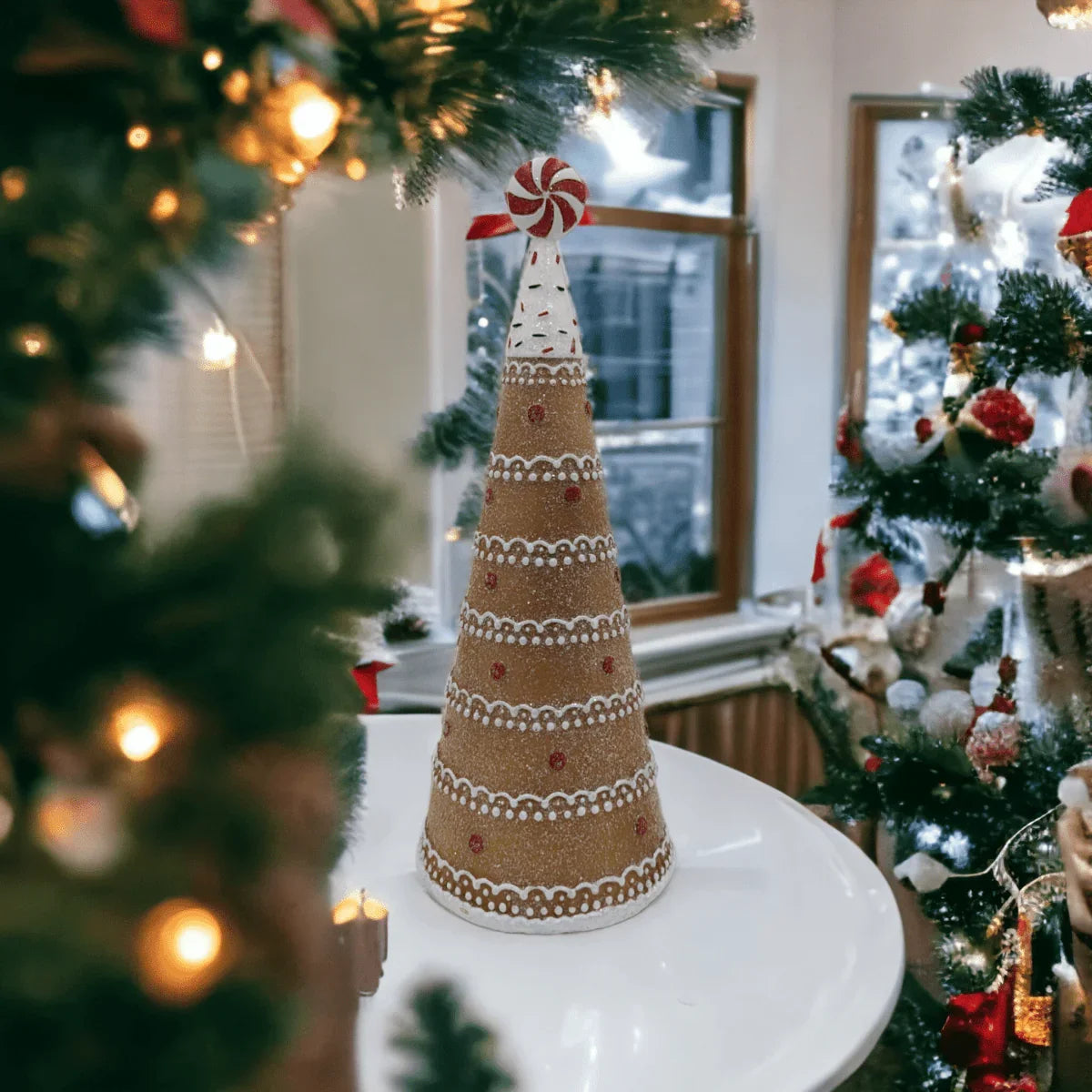30.5cm Gingerbread Candy Tree - Exquisite Homewares