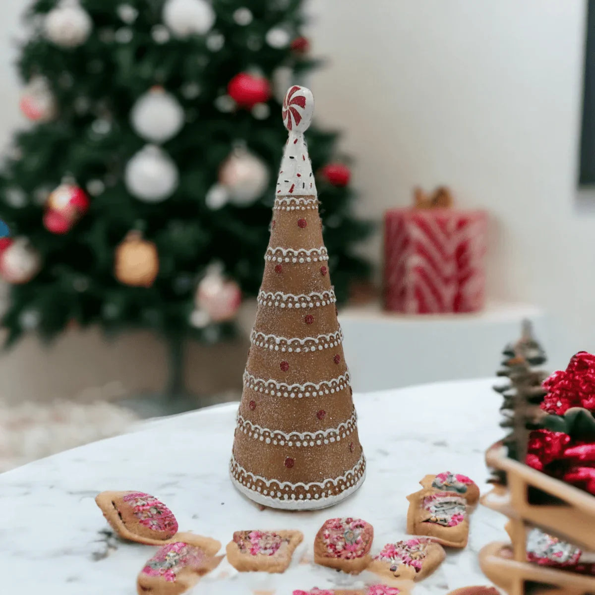 30.5cm Gingerbread Candy Tree - Exquisite Homewares
