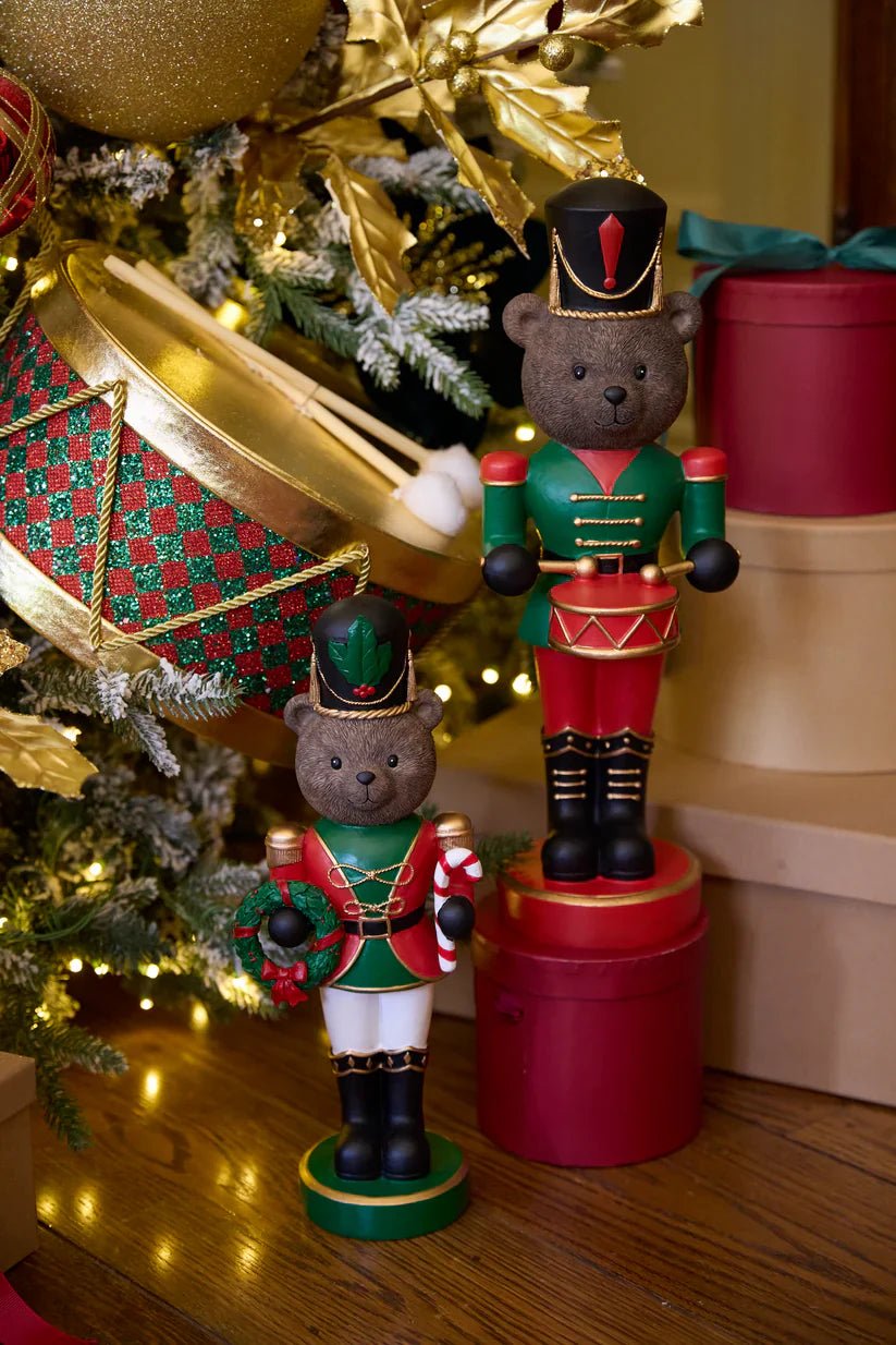41Cm Traditional Drummer Bear - Exquisite Homewares