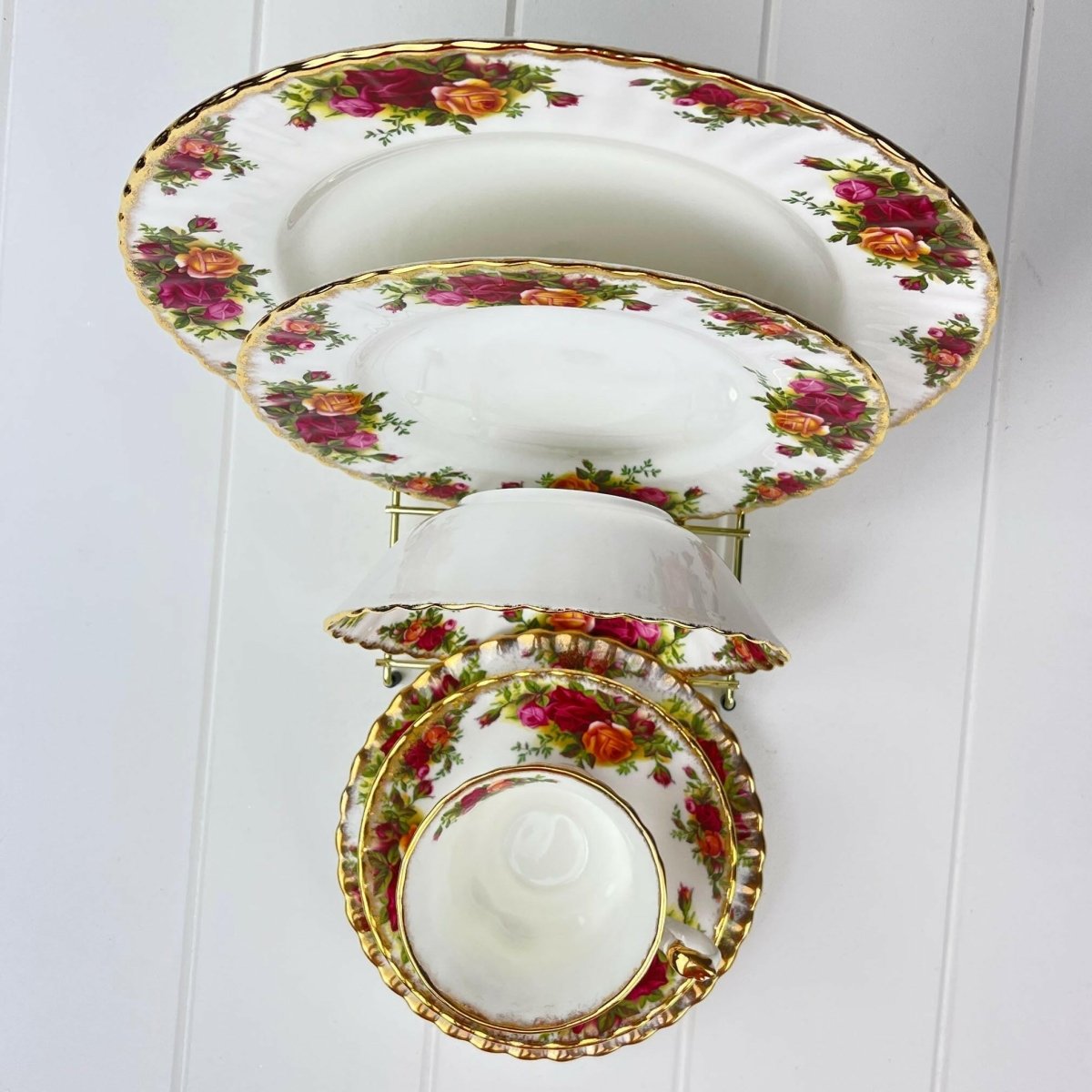 5 - Piece Brass Display Stand - Exquisite Homewares