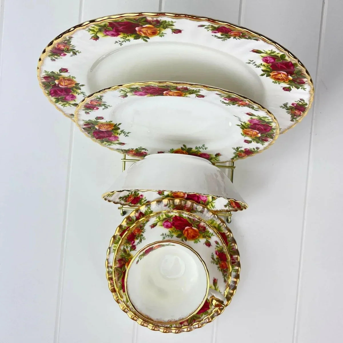 5-Piece Brass Display Stand - Exquisite Homewares