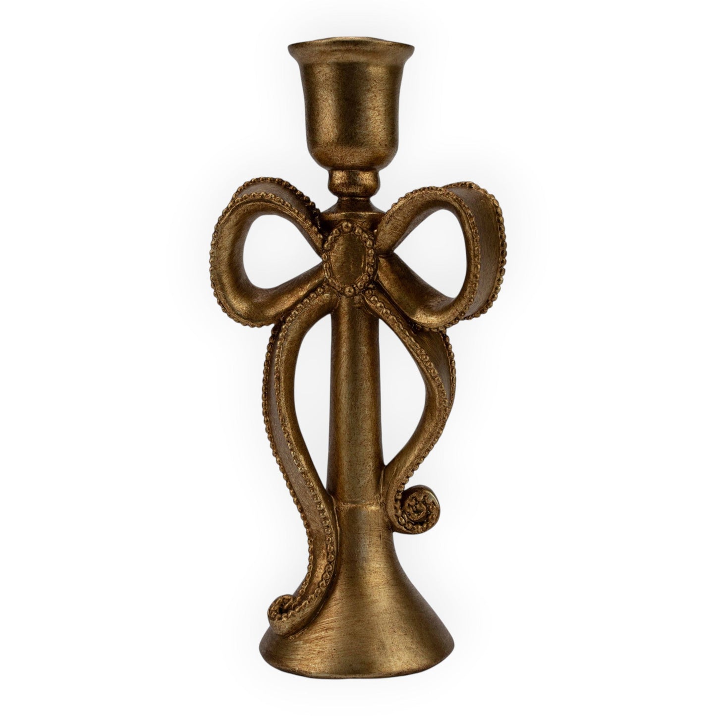 Gold Candle Holder - 21cm