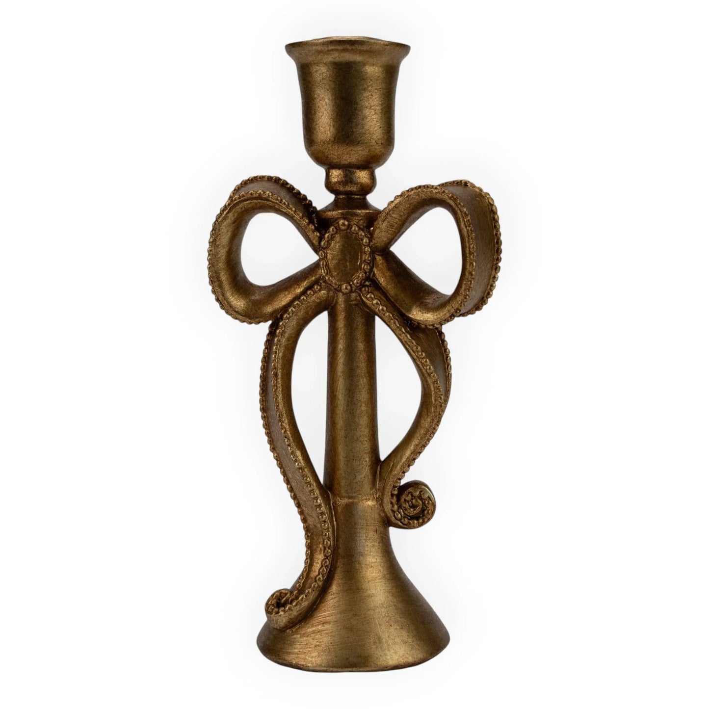 Antique gold octopus tentacle candle holder for elegant home dΓ©cor and vintage styling