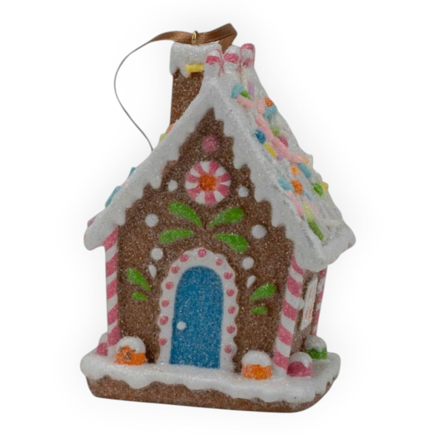 Gingerbread Candy Houses Hanging - 12cm - Assorted