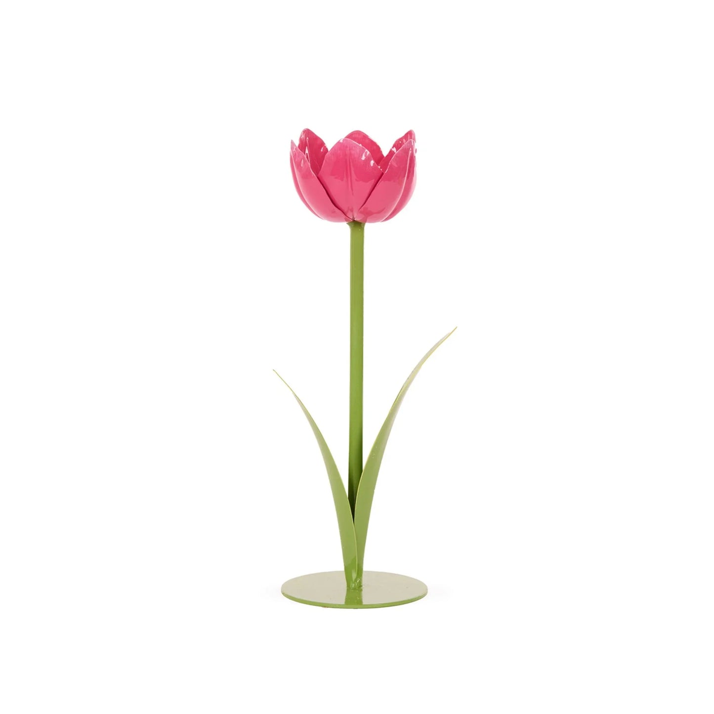 25cm Pink Tulip Candle Holder