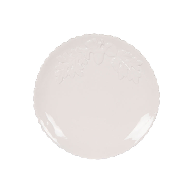 Pine Dinner Plate - white