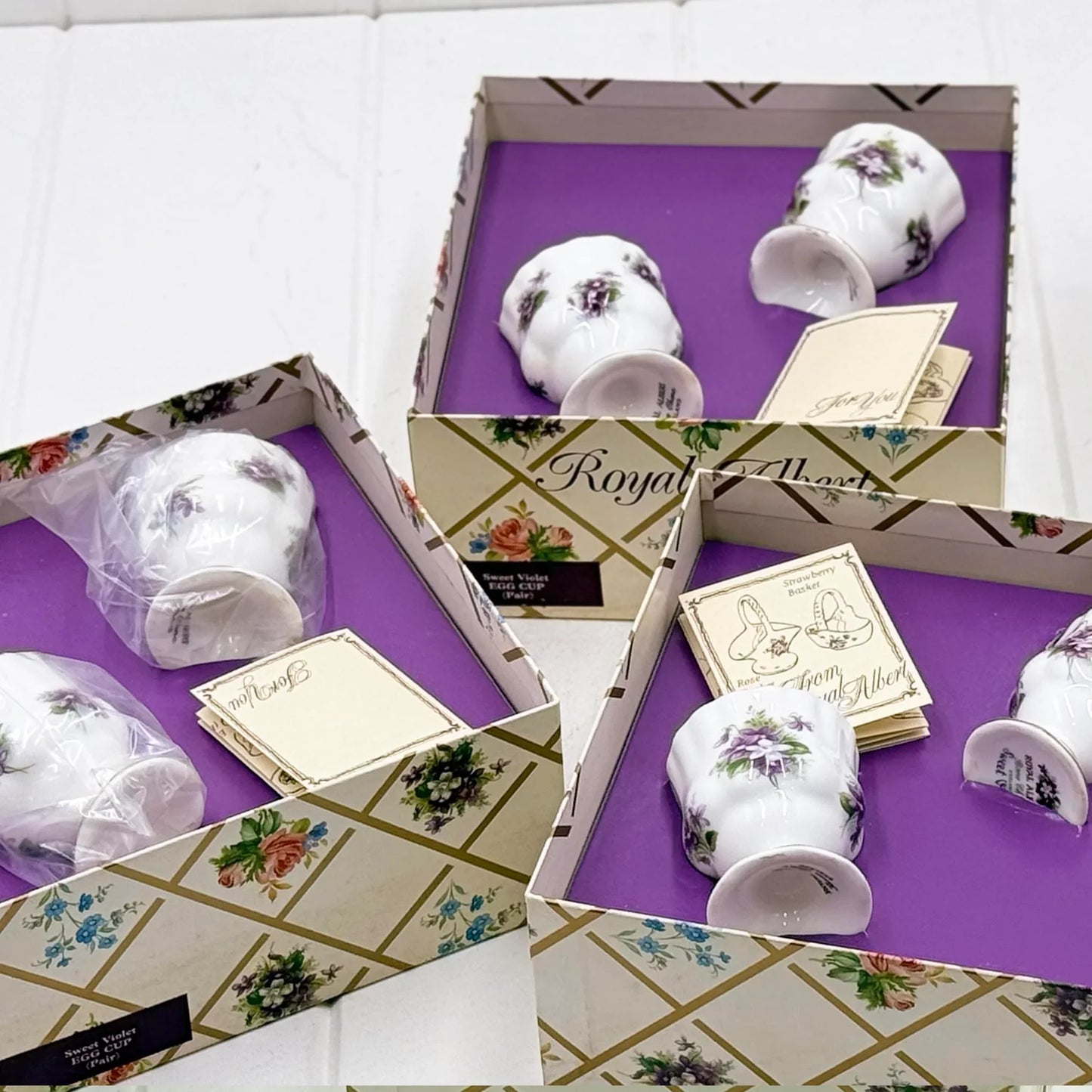 Royal Albert Vintage Sweet Violet Egg Cups (Set of 2)