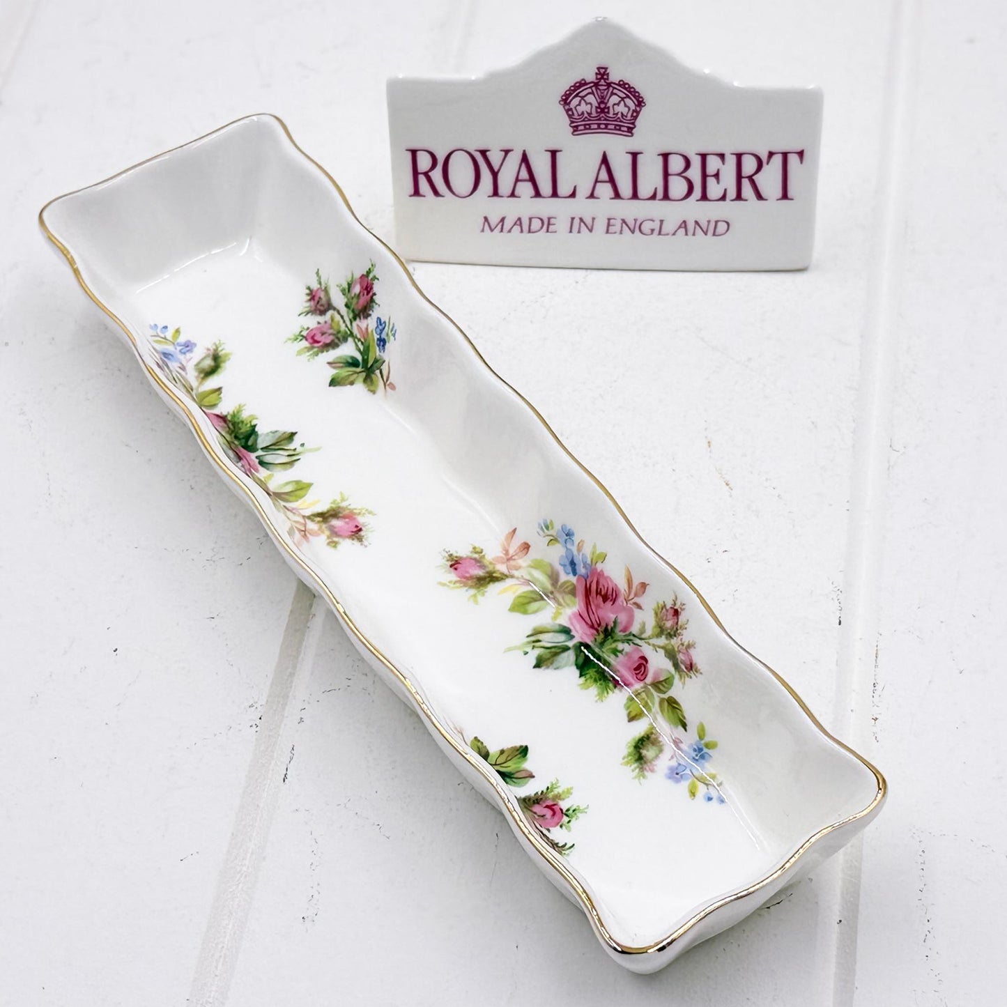 Royal Albert Moss Rose Mint Tray
