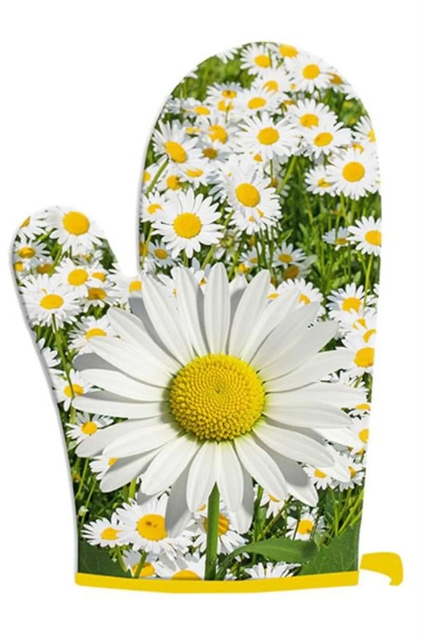 Set of 2 Oven Mitts Sunflower & Daisy Design (Up to 200 Degrees)