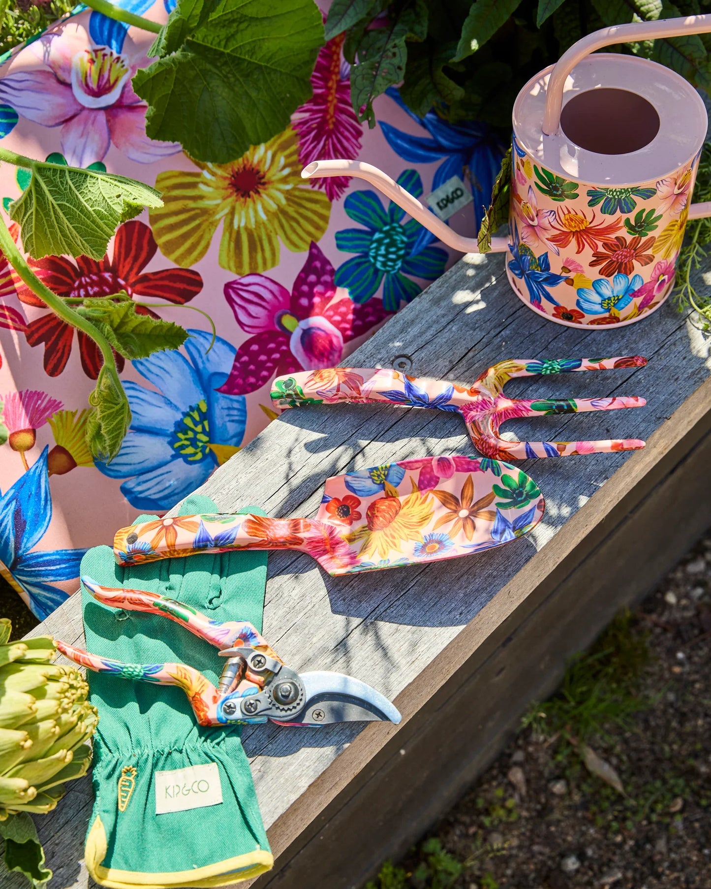 Wild Flowers In Bloom Watering Can - 1.5L Garden Artistry