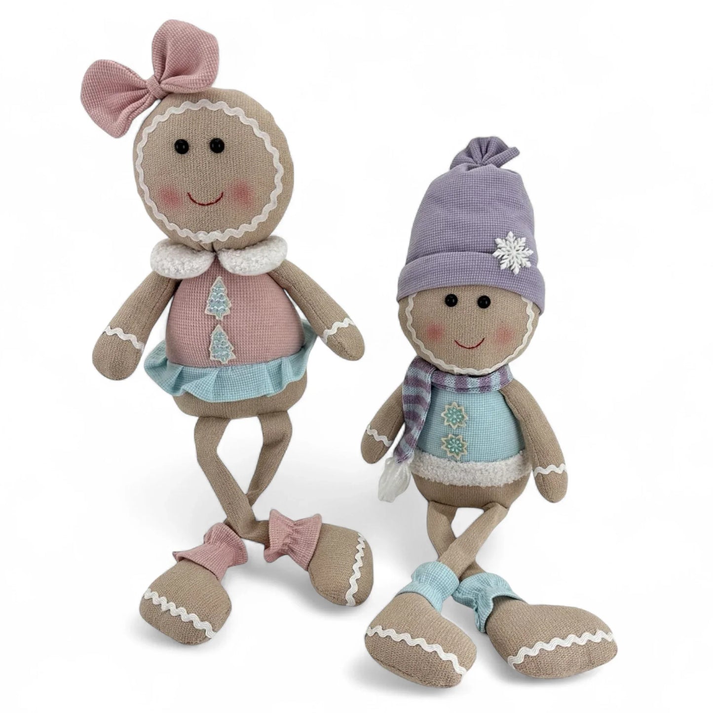 51cm Pastel Gingerbread Boy Sitting