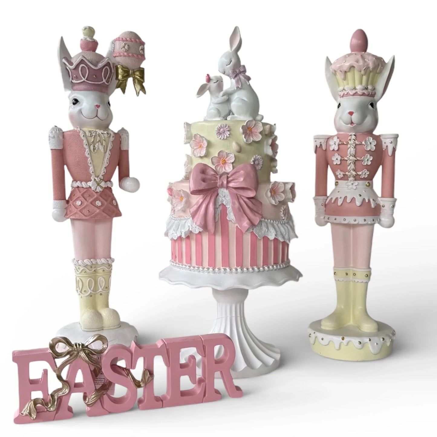 Easter Blossoms Nutcracker With Staff - 46cm