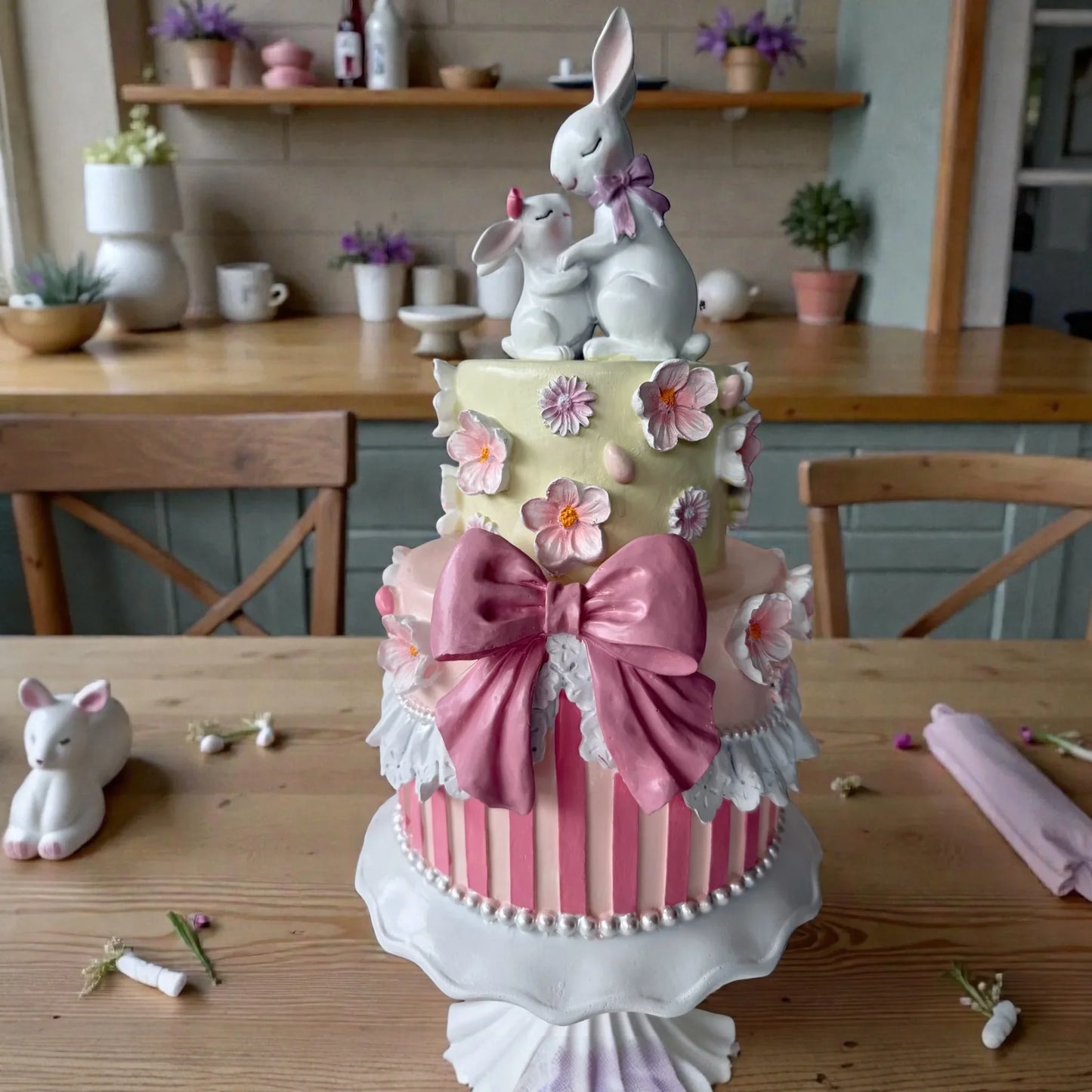 Easter Blossoms Bow Cake - 44.7cm