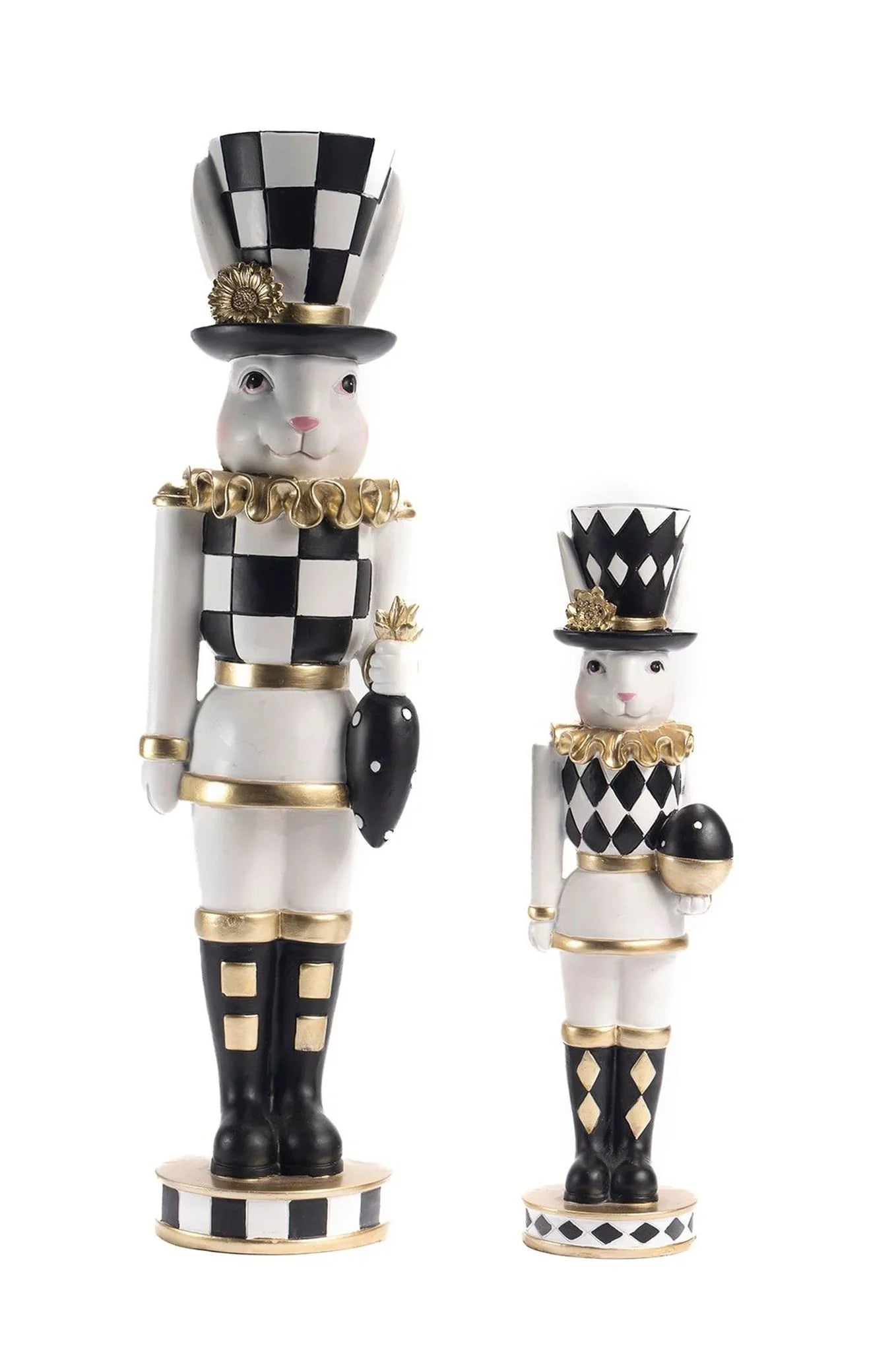 Black & White Luxe Rabbit - 49cm