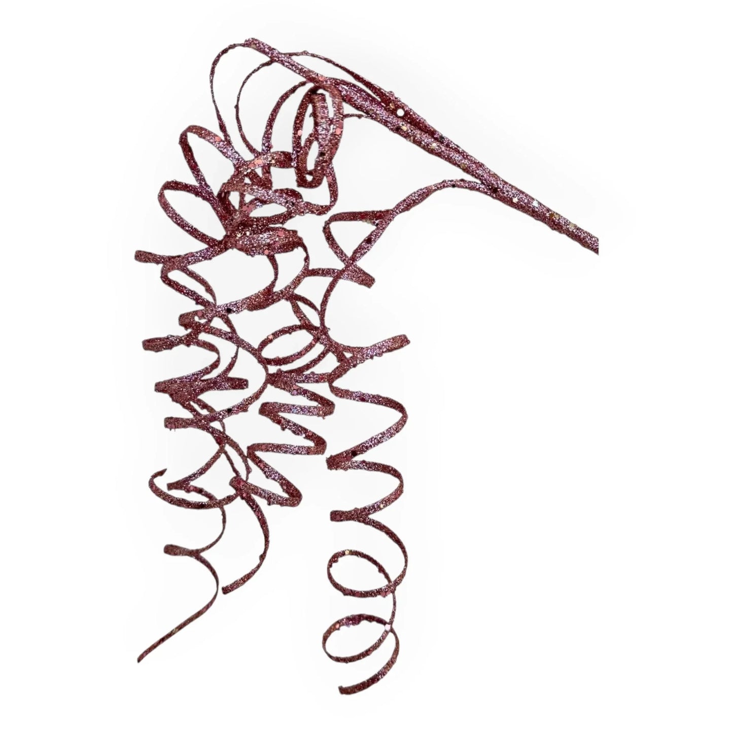 Sparkling burgundy glitter ribbon, perfect for home décor and festive gift wrapping.