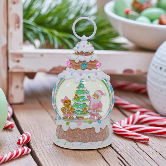 Candy Gingerbread Lantern Round