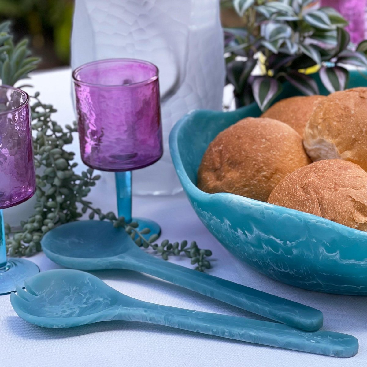 Allegra Bowl Large - Blue - Exquisite Homewares