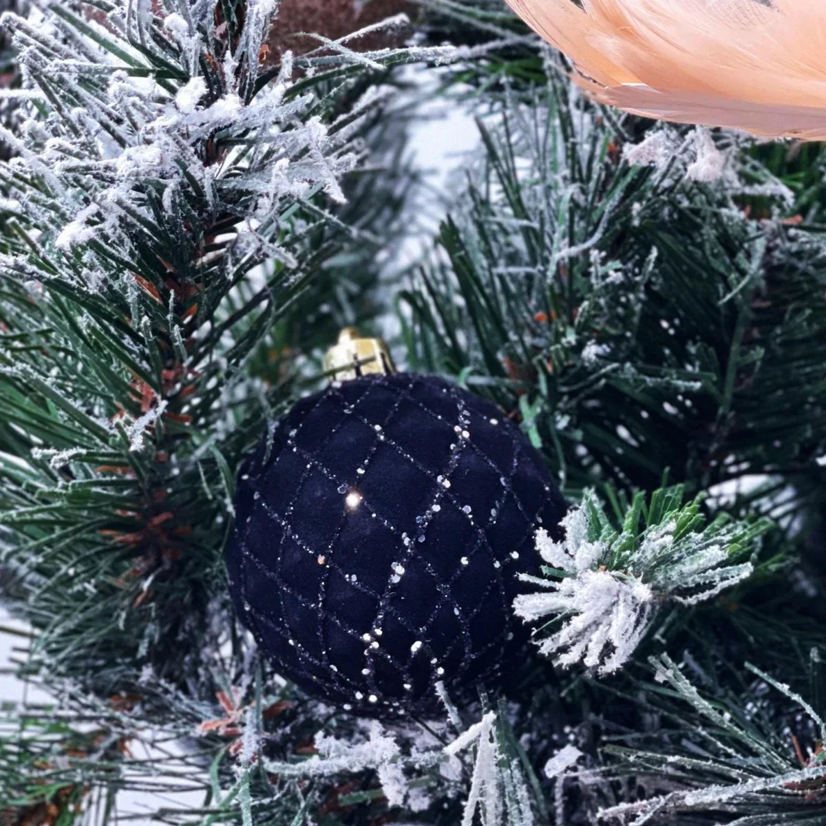Black And Copper Baubles (Set/16) - Exquisite Homewares