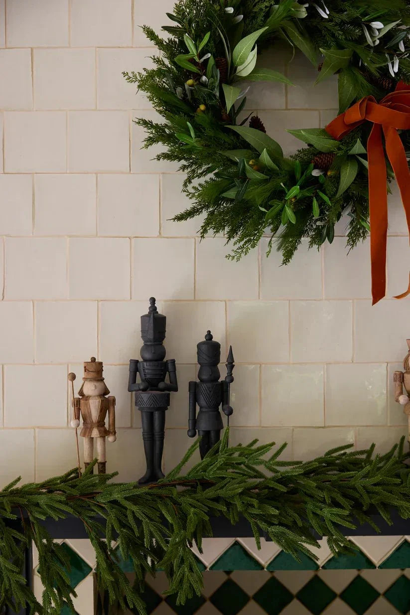 Black Silhouette Soldier With Staff - Exquisite Homewares