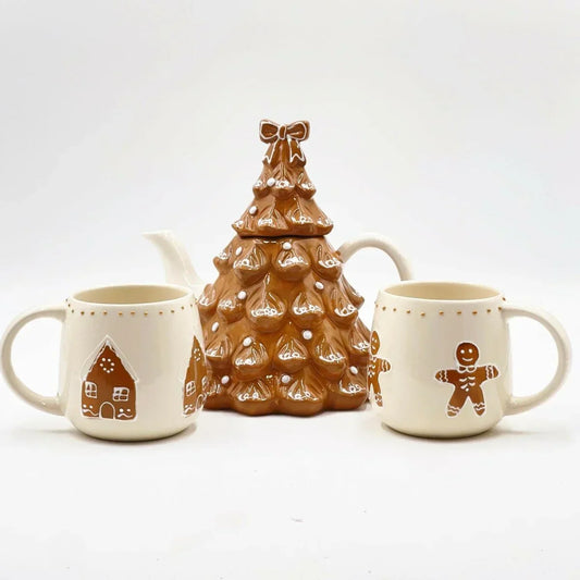 Ceramic Gingerbread Treepot - Exquisite Homewares