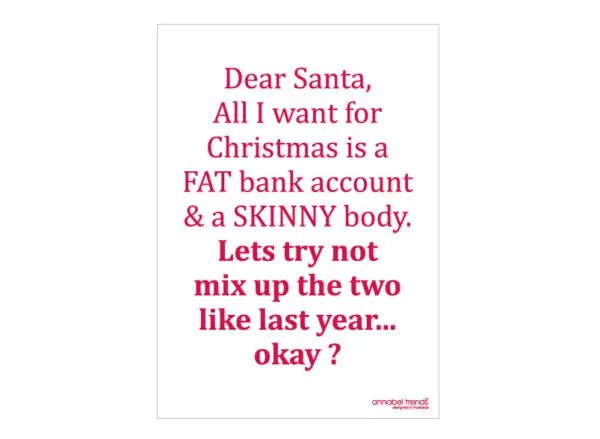 Christmas Tea Towels – Fat Skinny - Exquisite Homewares
