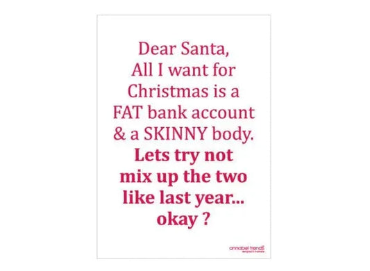 Christmas Tea Towels – Fat Skinny - Exquisite Homewares