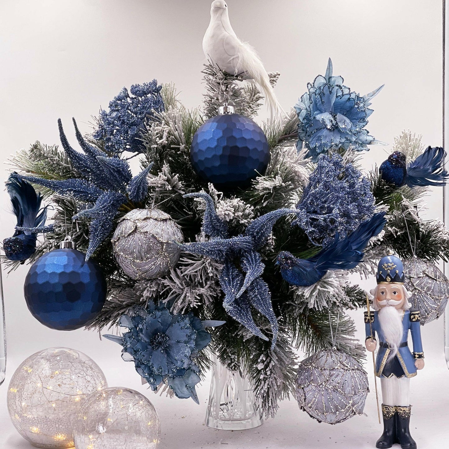 Dymm Bauble (Set of 2) Navy - Exquisite Homewares
