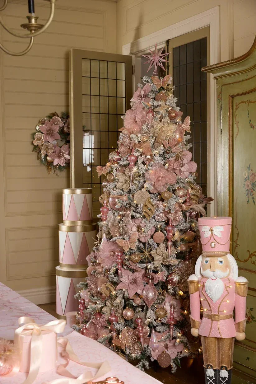 Elaborate Pink Glittered Flower - Exquisite Homewares