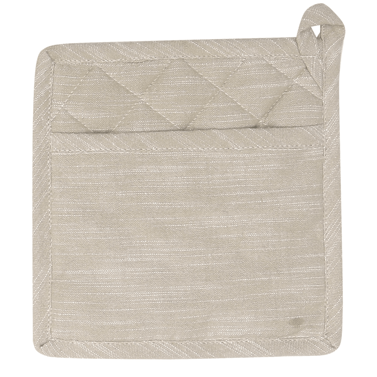 Elysian Taupe Potholder 20x20cm - Cotton & Polyester - Exquisite Homewares