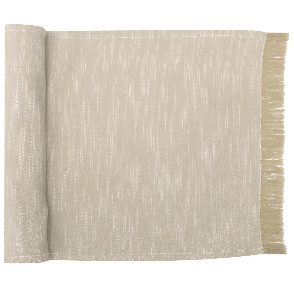Elysian Taupe Table Runner 35x180cm - 100% Cotton - Exquisite Homewares