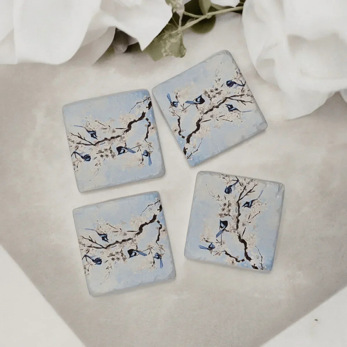 Fairywren Resin Coasters - Exquisite Homewares