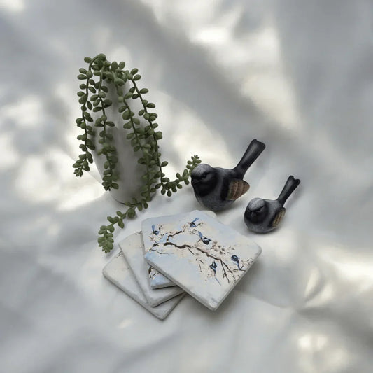 Fairywren Resin Coasters - Exquisite Homewares