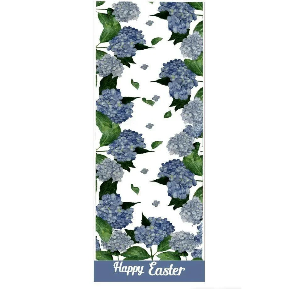 Happy Easter Blue Hydrangea Table Runner - Exquisite Homewares