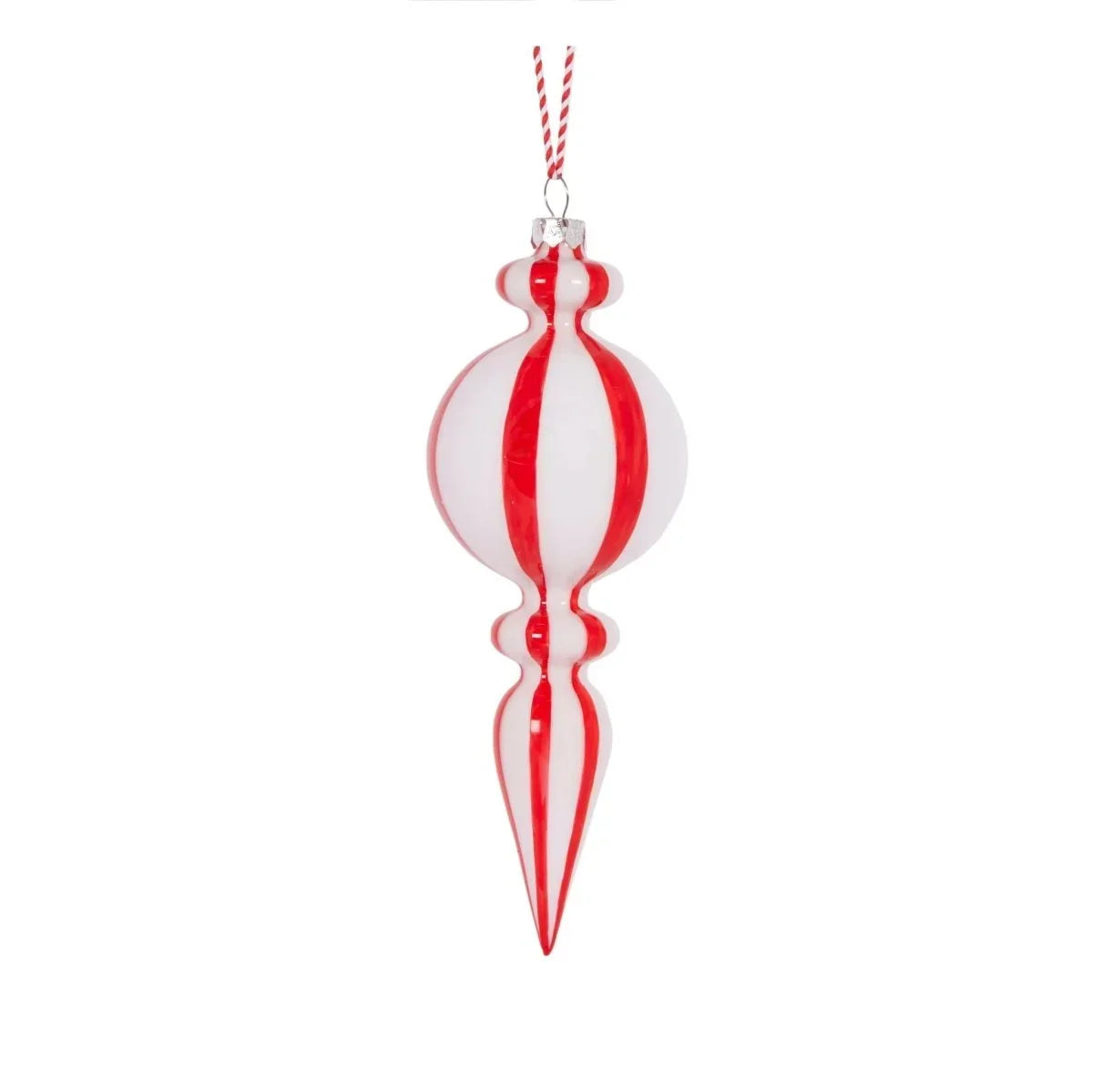 High Shine Peppermint Round Finial - Exquisite Homewares