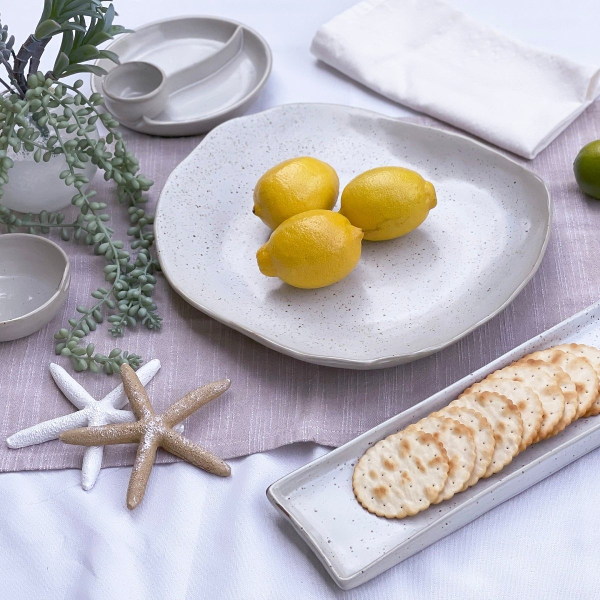 Ivory Rectangle Platter - Exquisite Homewares