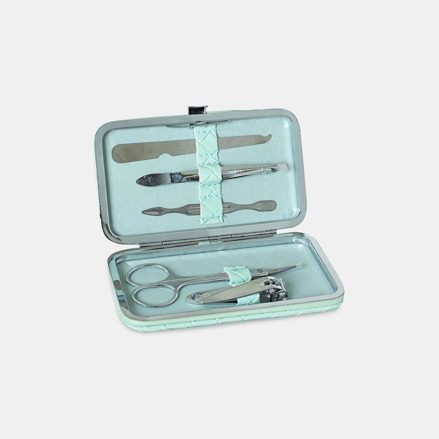 Manicure Set - Woven Teal - Exquisite Homewares
