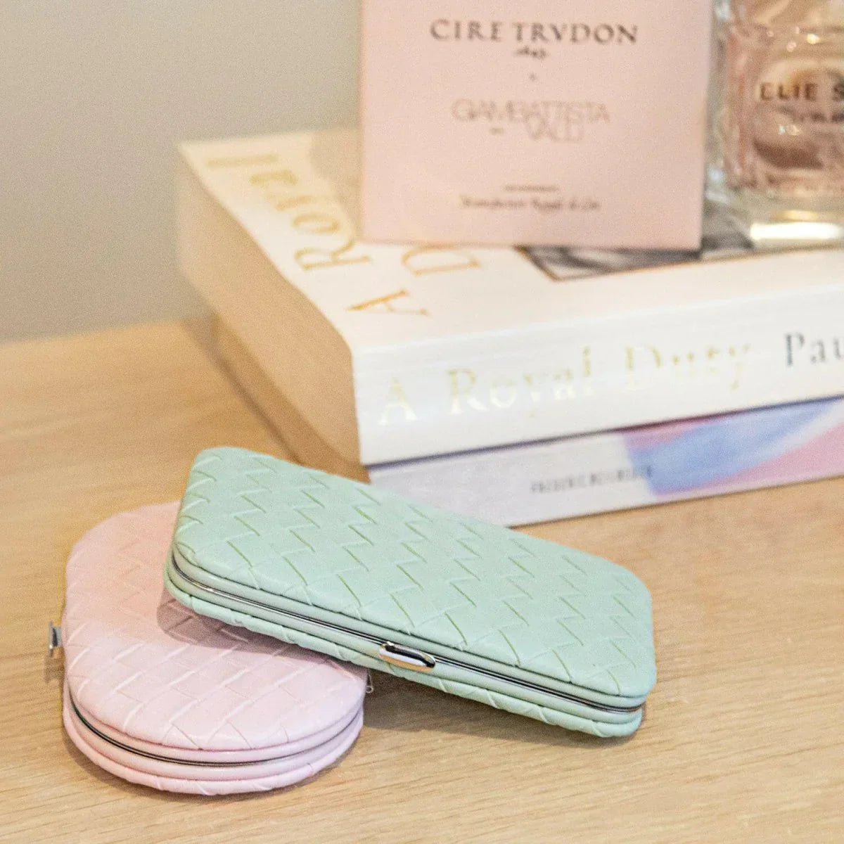 Manicure Set - Woven Teal - Exquisite Homewares