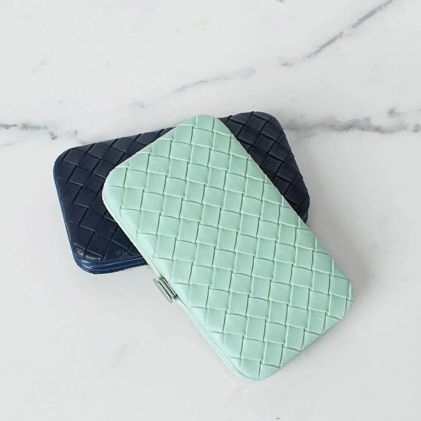 Manicure Set - Woven Teal - Exquisite Homewares