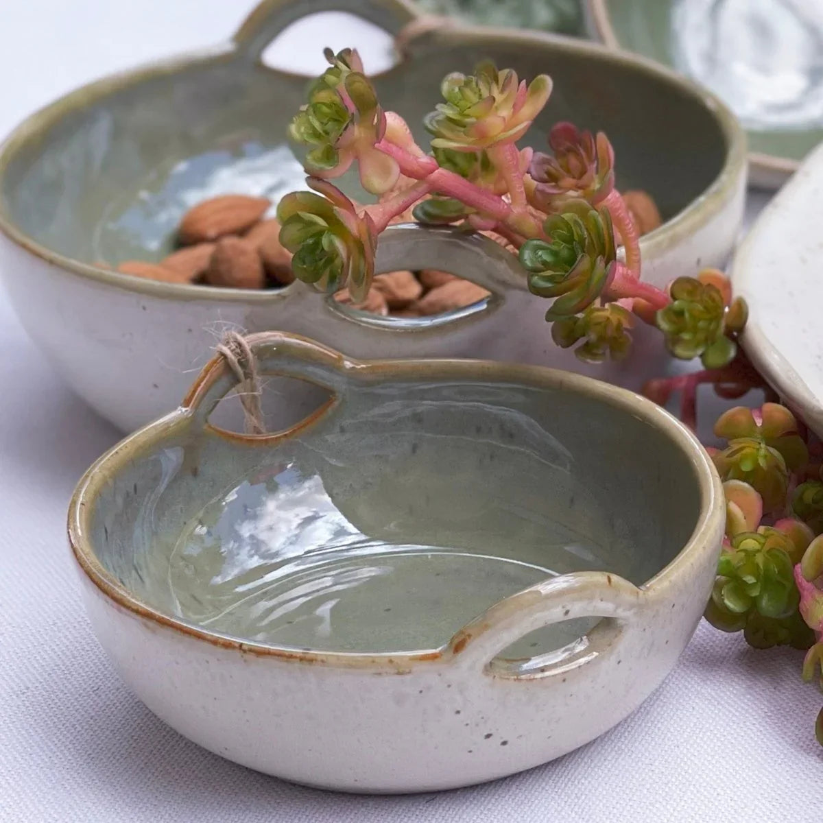 Mediterranean Olive Large Handle Bowl - Exquisite Homewares