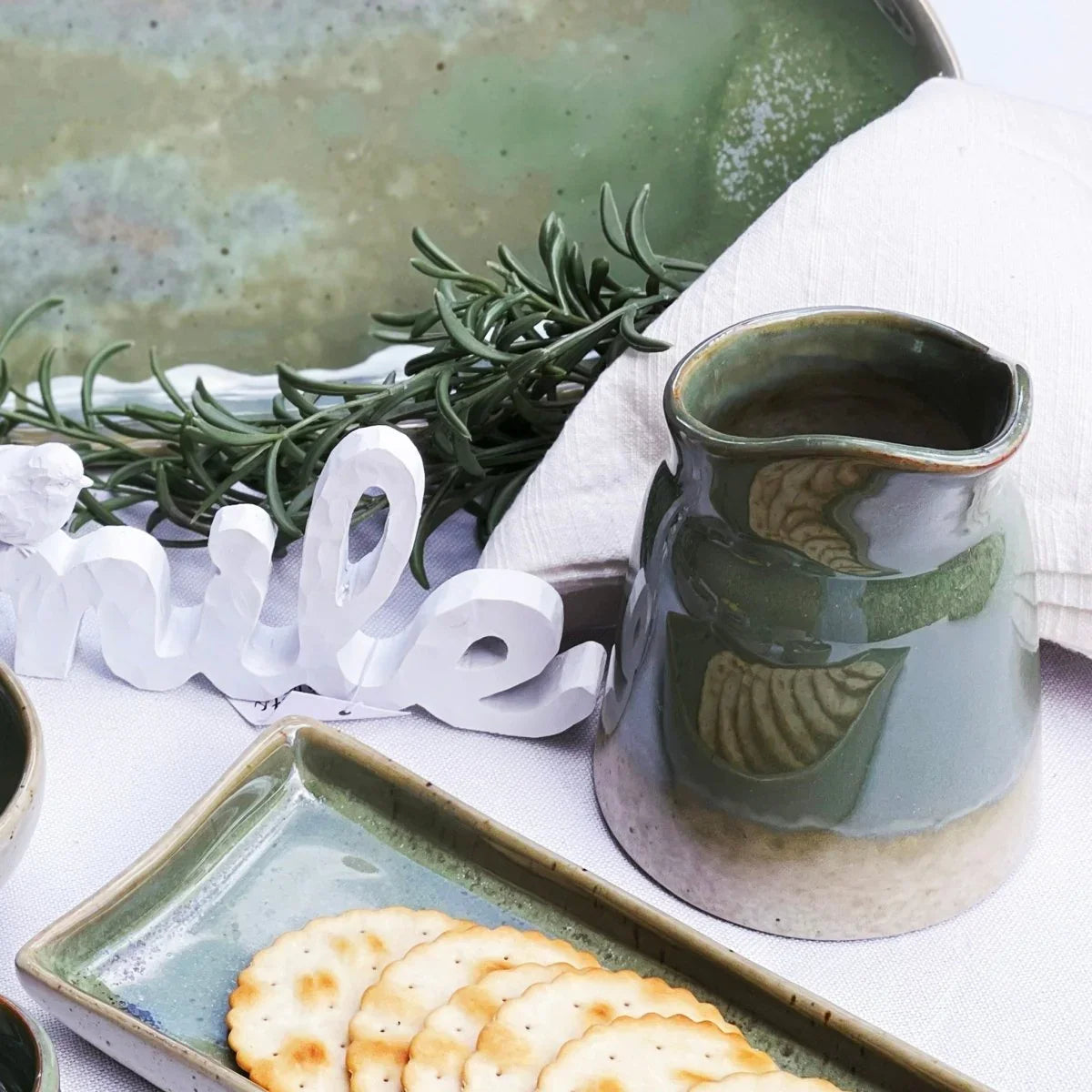 Olive Sauce Jug - Exquisite Homewares