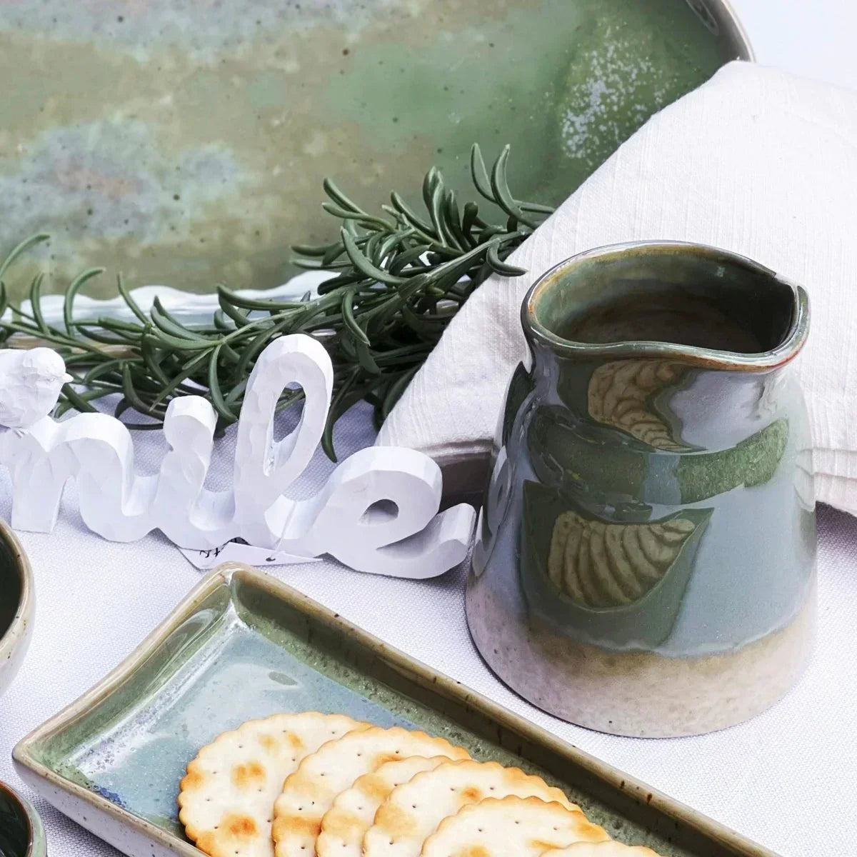 Olive Sauce Jug - Exquisite Homewares