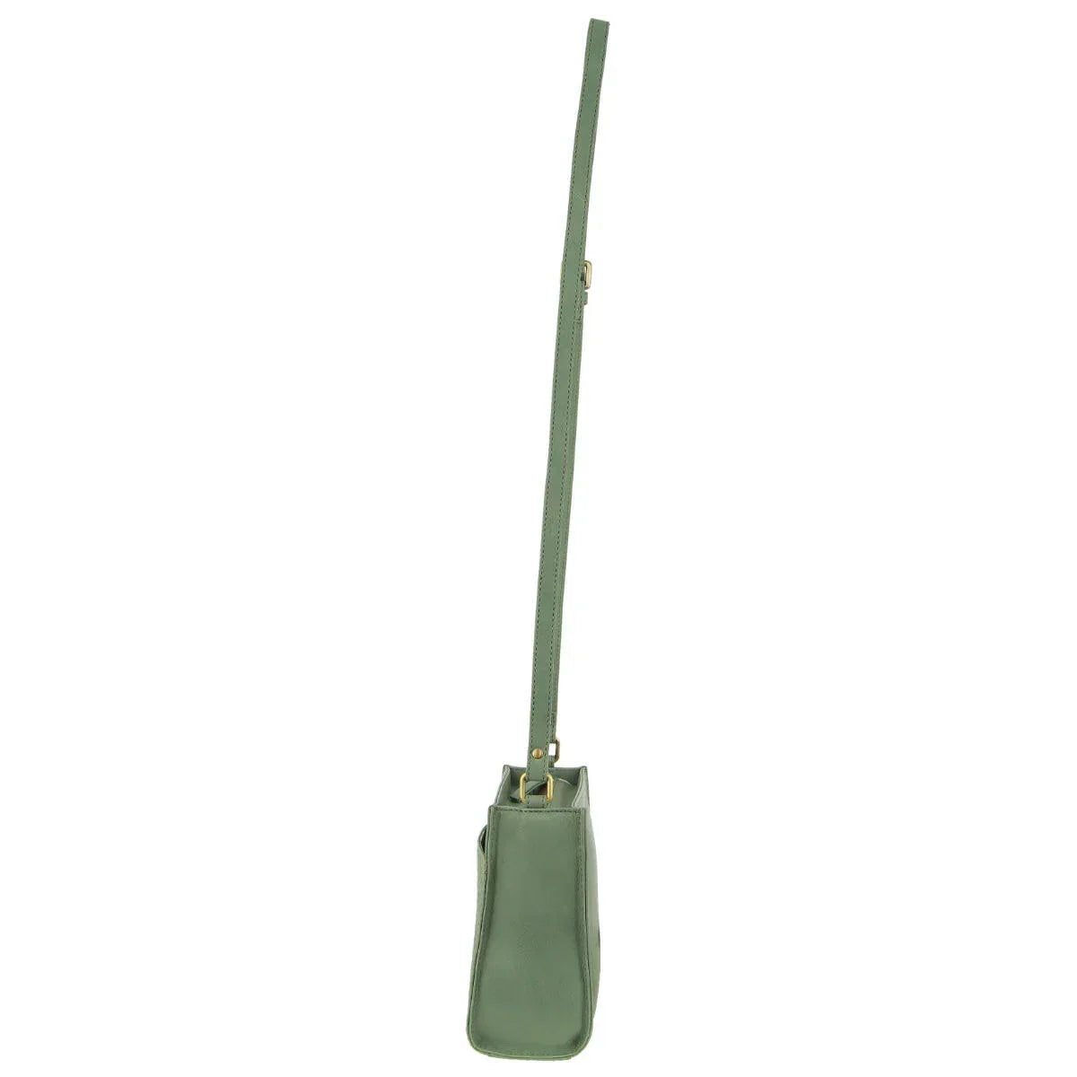 Pierre Cardin Leather Diamond Pattern Embossed Cross-Body Bag in Sage - Exquisite Homewares
