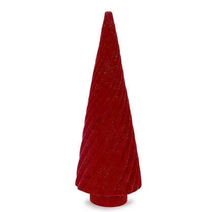 Red Velvet Swirl Table Top Tree - Exquisite Homewares