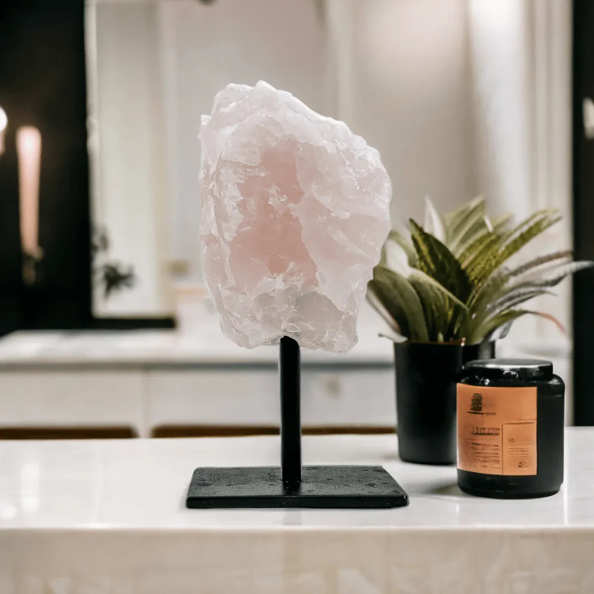 Rose Quartz Crystal Stand - Exquisite Homewares