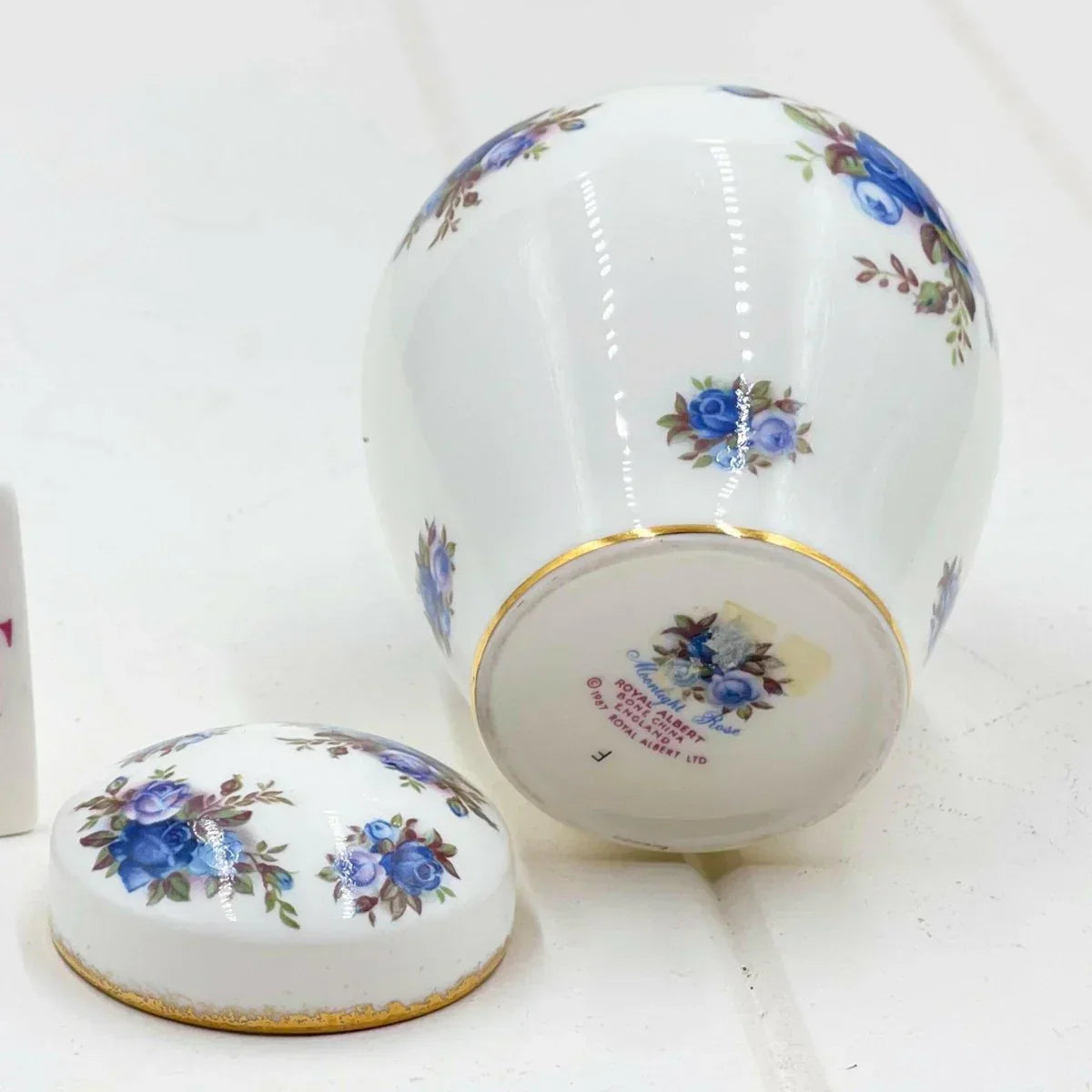 Royal Albert Moonlight Rose Small Ginger Jar - Exquisite Homewares