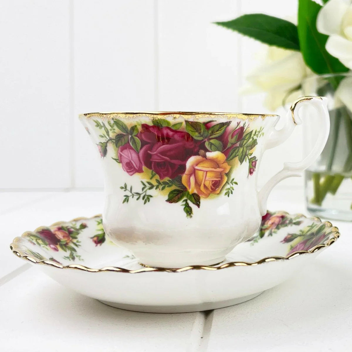 Royal Albert Vintage Old Country Roses Duo - Exquisite Homewares