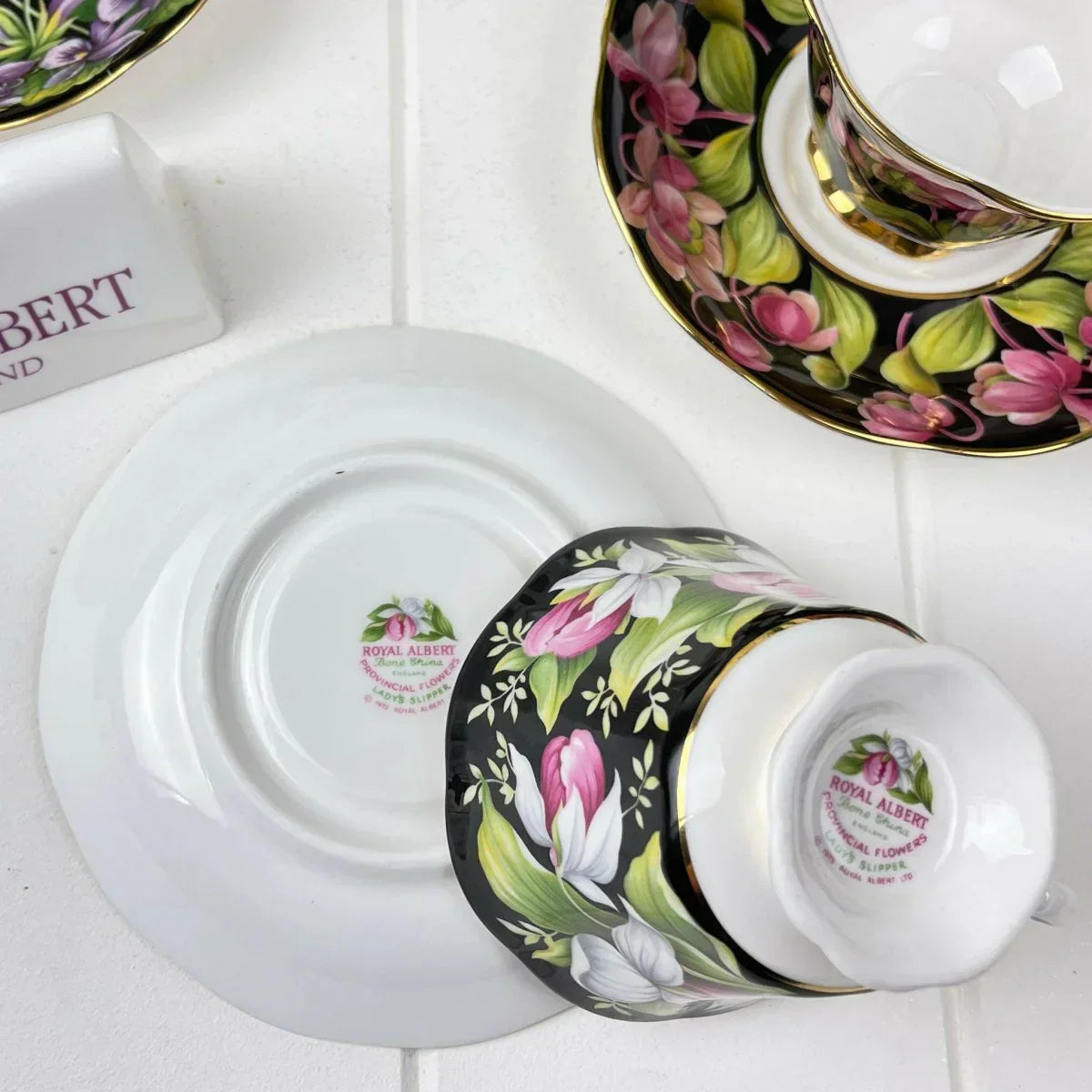 Royal Albert Vintage Provincial Flowers -Ladies Slipper Duo - Exquisite Homewares