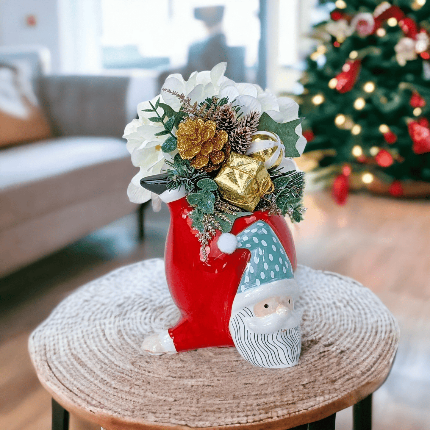 Santa Planter Red - Exquisite Homewares