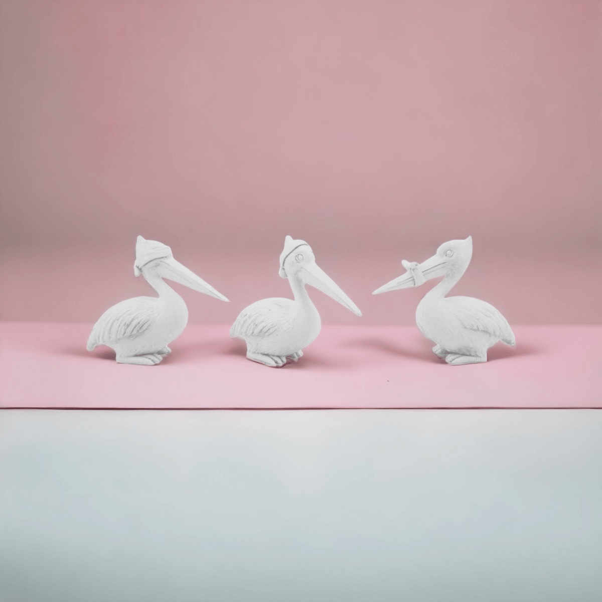See, Say and Hear no Evil Pelicans (Set of 3) - Exquisite Homewares