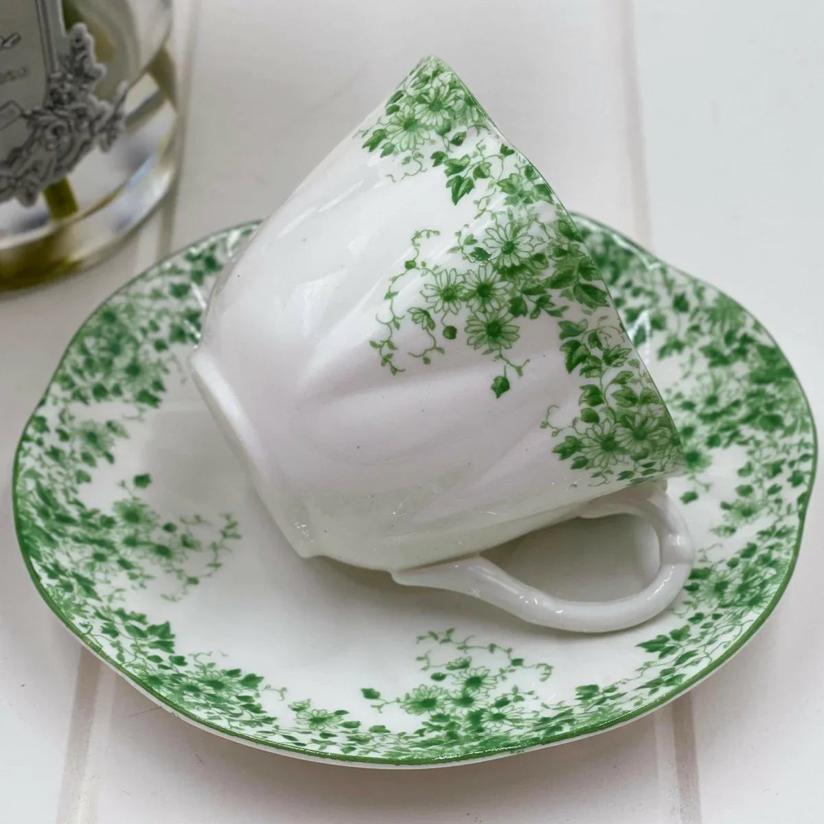 Shelley Dainty Green Duo - Exquisite Homewares